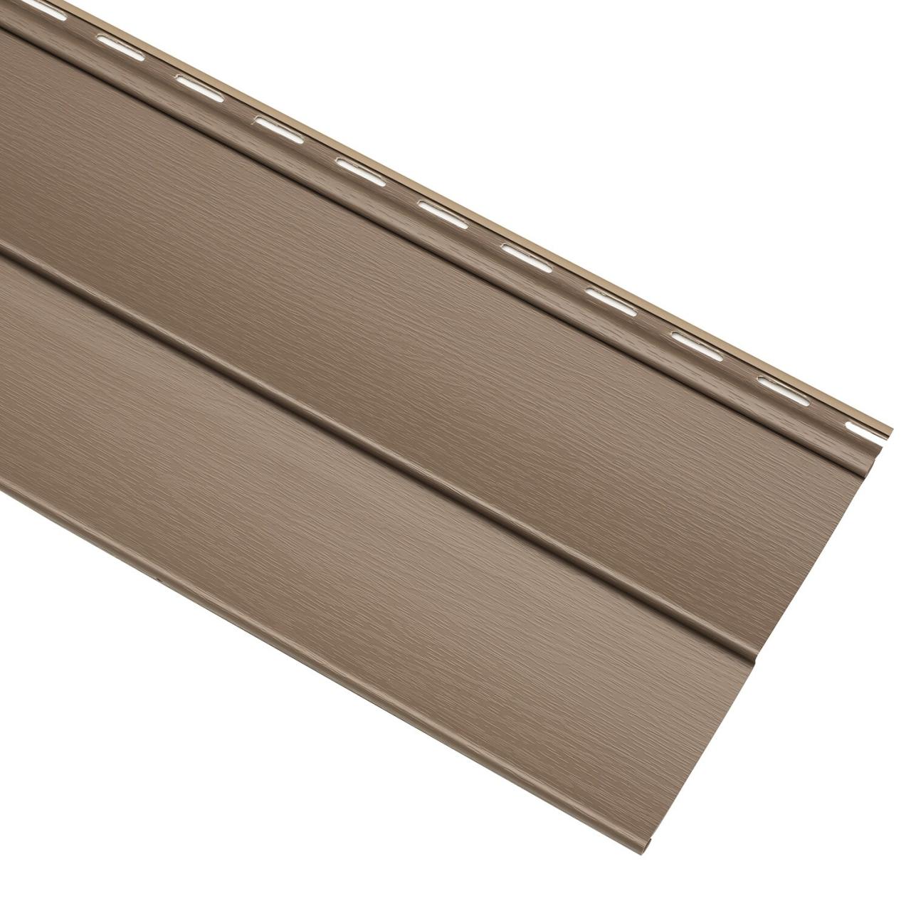Georgia-Pacific Cedar Spectrum Round cut Scallop Gray Vinyl Siding ...