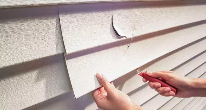 Replace Damaged Vinyl Siding Damaged Siding Repair In Conway, SC