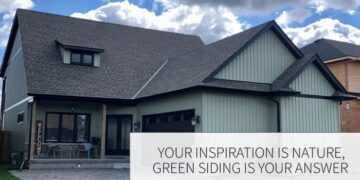 Your inspiration is nature, green siding is your answer - Kaycan